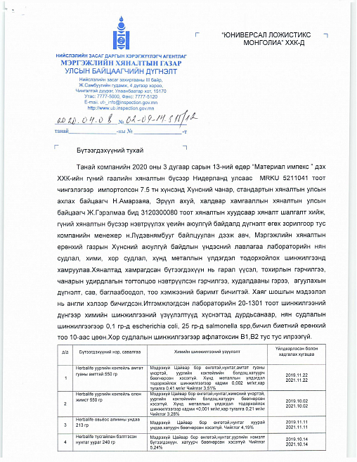 Формула 1 уургийн коктейль, ойн жимсний амттай